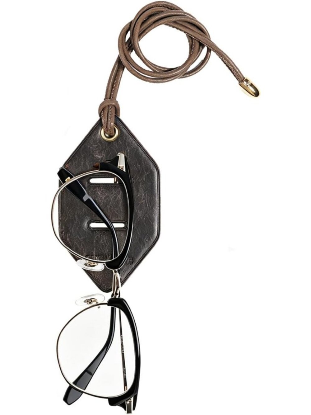 Adjustable Genuine Leather Eyewear Retainer Lanyard for Sunglasses & Glasses